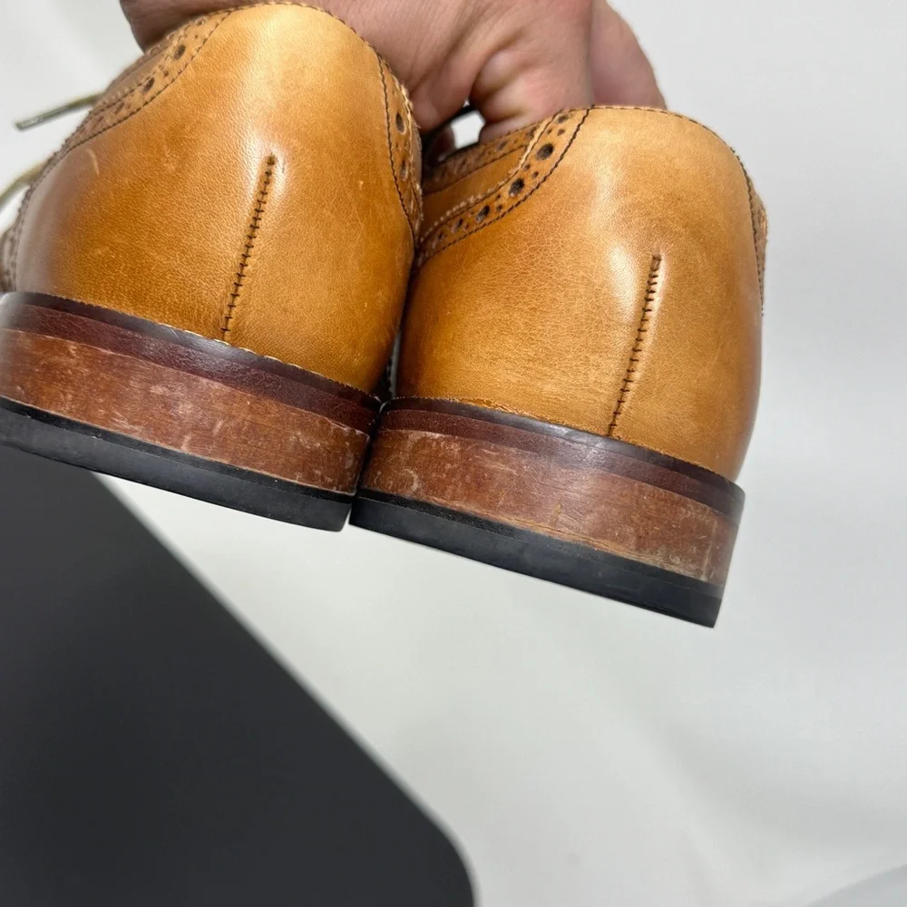 Cole Haan Wingtip Giraldo Derby Brogue Shoe British 9 Leather nike air c09303